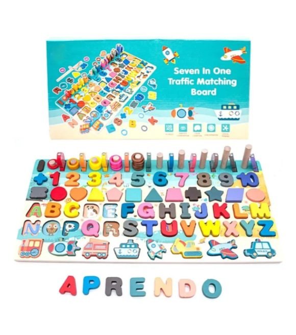 Tablero De Aprendizaje para niños 136 piezas