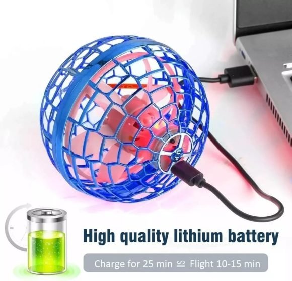 Pelota Voladora con luz led spinner flying - Imagen 2