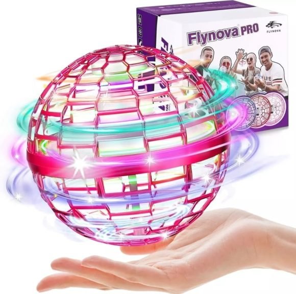 Pelota Voladora con luz led spinner flying