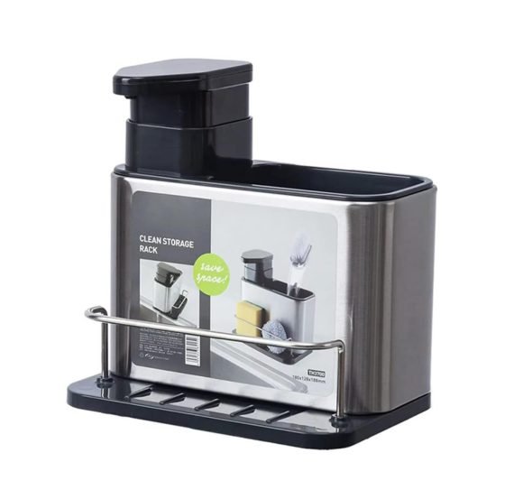 Dispensador De Jabón Y Organizador Para Cocina