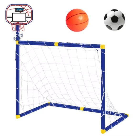 Arco De Futbol 2 En 1 Con Aro Basquetbol