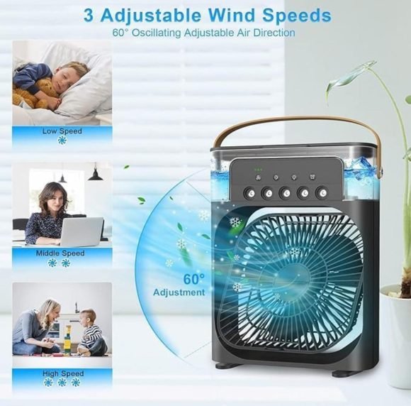 Ventilador Humificador Con Luz - Imagen 6