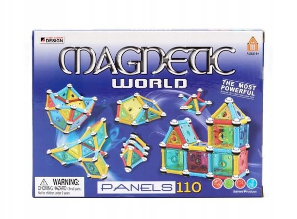 Juego De Bloques Magnéticos 110 Piezas