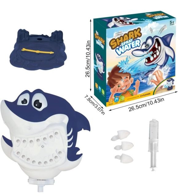 Juguete Tiburón Lanza Agua Juego De Mesa - Imagen 4