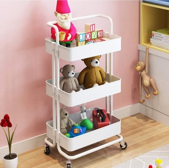 Organizador Con Ruedas Multifuncional Blanco - Imagen 2