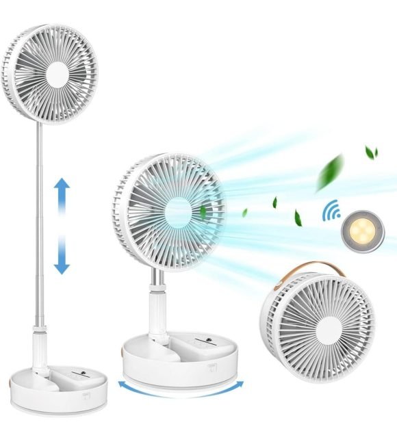 Ventilador Portátil Recargable USB Altura Ajustable