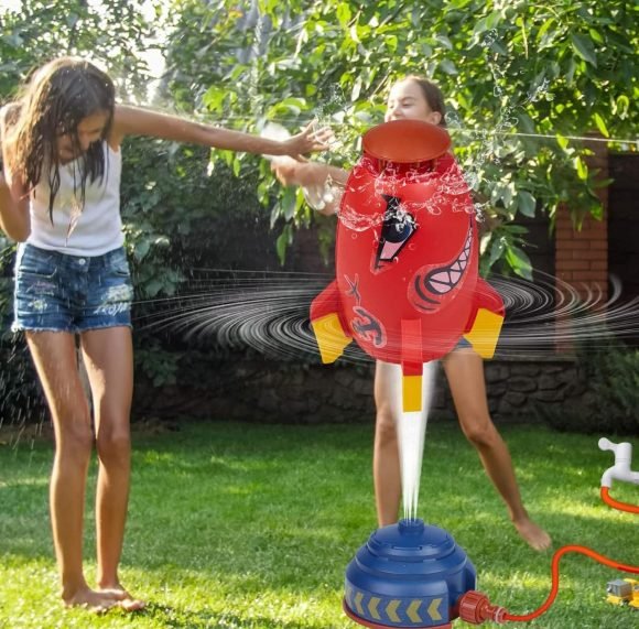 Cohete Lanza Agua Para Niños Juego para Jardín - Imagen 3