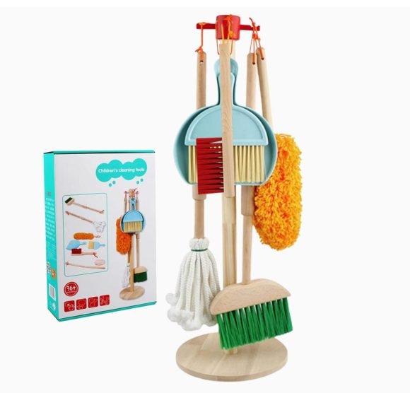 Set De Aseo Y Limpieza Para Niños Set De Madera
