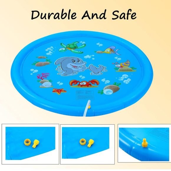 Alfombra Lanza Agua Piscina Niños 170CM - Imagen 4