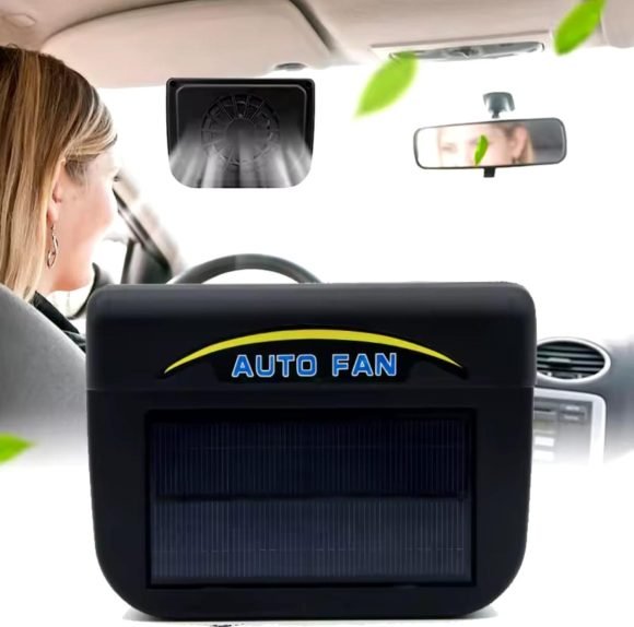 Ventilador Portátil Solar Para Auto