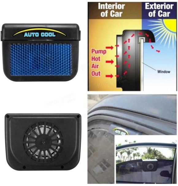 Ventilador Portátil Solar Para Auto - Imagen 5