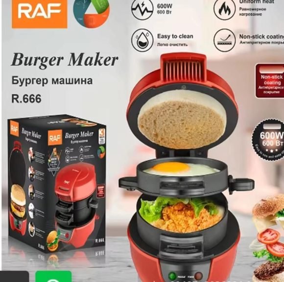 Mini Maquina Para Preparar Hamburguesas 600W - Imagen 4