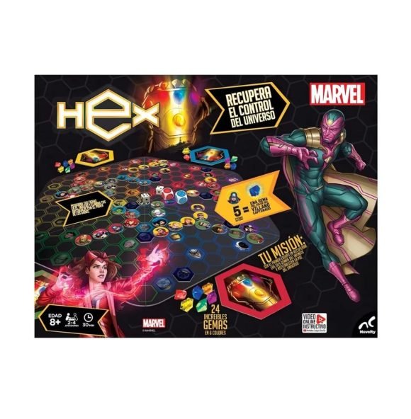 Juego De Mesa Marvel Hex Gemas Del Infinito