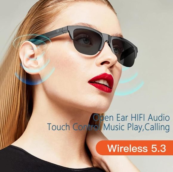 Lentes De Sol Recargable Con Parlante Bluetooth - Imagen 3