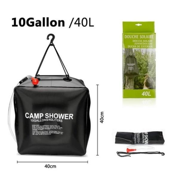 Ducha Portátil Solar 40 LTS Camping Playa Outdoor - Imagen 3