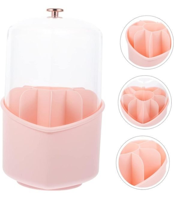 Organizador De Cosméticos Y Maquillaje Color Rosado