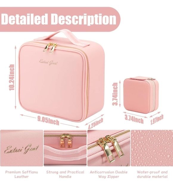 Cosmetiquero Organizador De Maquillaje Con Luz Led - Imagen 8