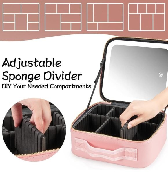 Cosmetiquero Organizador De Maquillaje Con Luz Led - Imagen 7