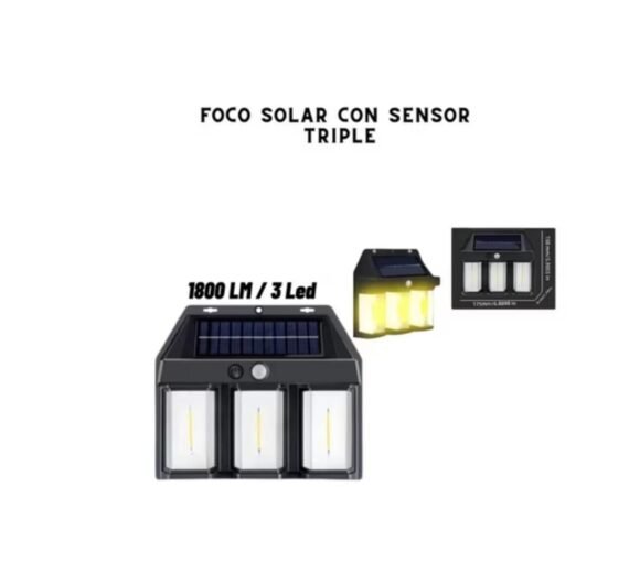Lampara Solar Led Con Sensor De Movimiento - Imagen 3