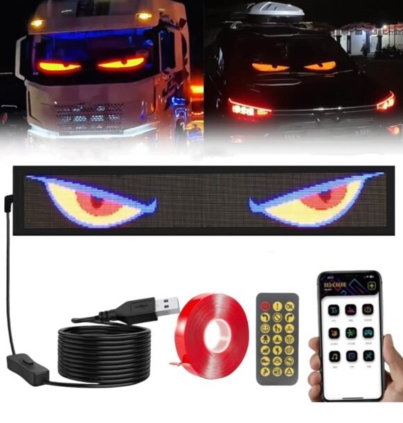 Letrero Led Para Auto Con Control 16x64