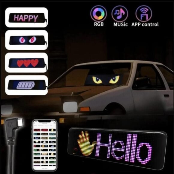 Letrero Led Para Auto Con Control 16x64 - Imagen 2