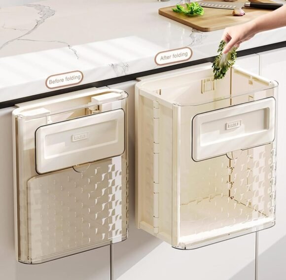 Basurero Plegable Para Cocina Papelero Portátil