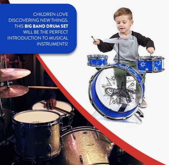 Bateria Musical Para NIños 3 Tambores - Imagen 2