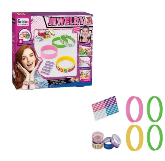 Set De 4 Pulsera Con Accesorios Para Diseñar