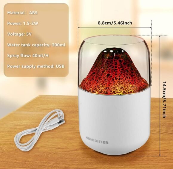 Humificador Diseño Volcan Recargable